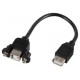 USB B to USB A Adaptor Lead - 135mm